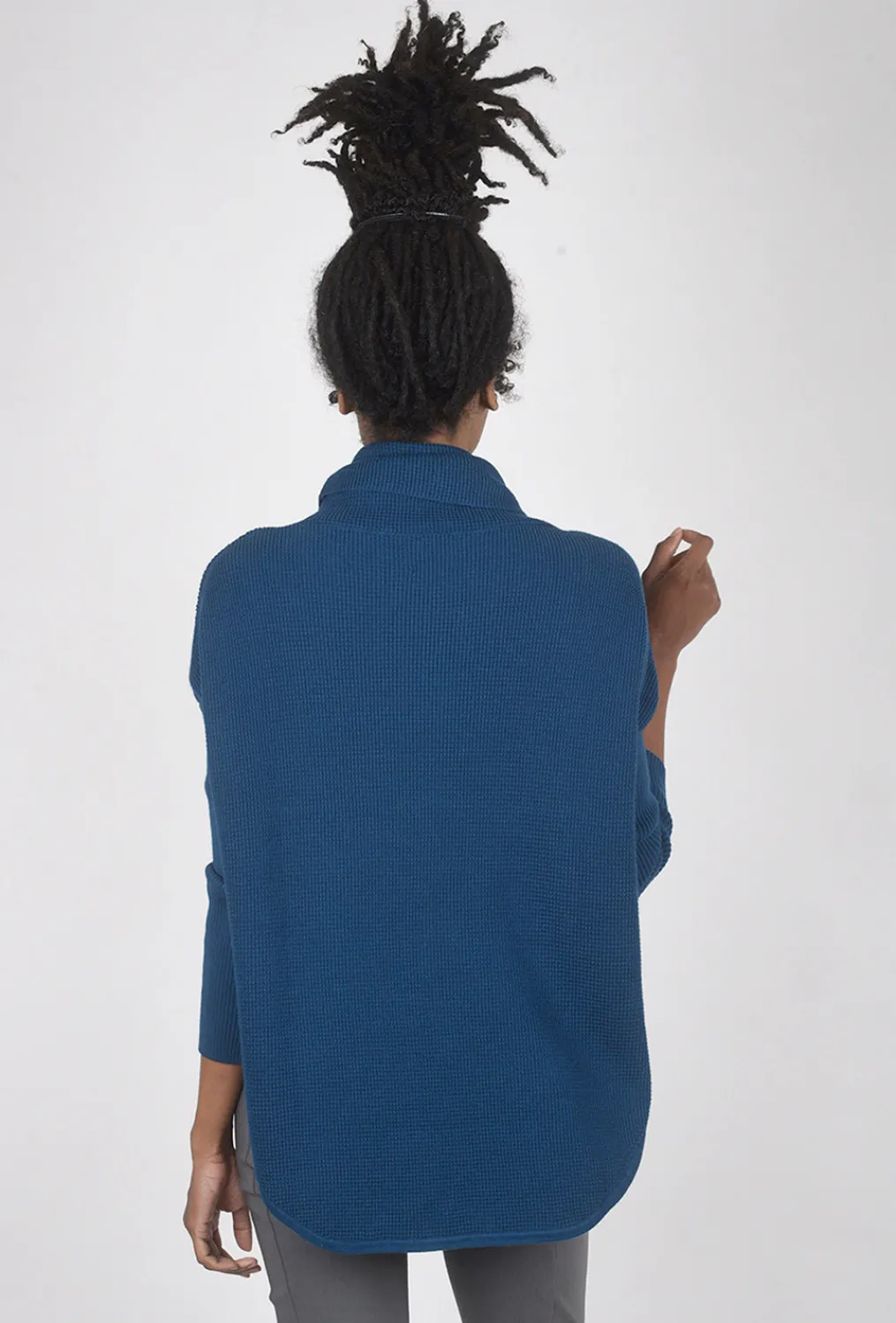 Best Sale Evie Lou Favorite Waffle Cowl, Admiral Blue