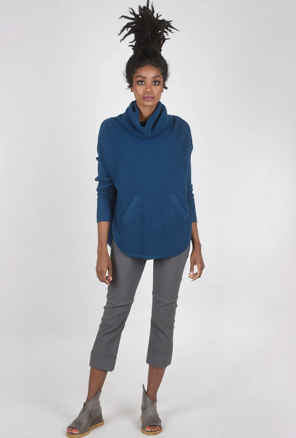 Best Sale Evie Lou Favorite Waffle Cowl, Admiral Blue