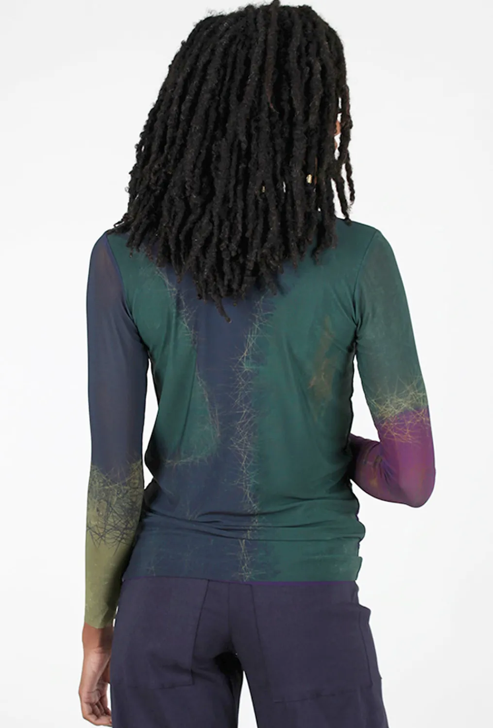 Sale Evie Lou Florence Double Sheer Top, Santa Fe Plum