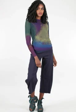 Sale Evie Lou Florence Double Sheer Top, Santa Fe Plum