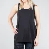 Cheap Evie Lou Foundation Long Tank, Black
