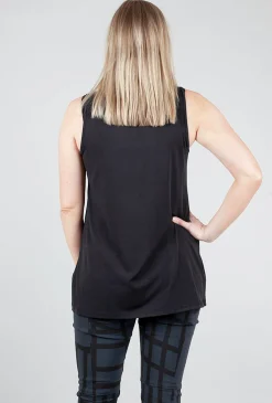 Cheap Evie Lou Foundation Long Tank, Black