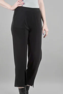 Online Evie Lou Foundation Slit-Leg Pant, Black