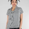 Store Evie Lou Foxford Top, Black/Silver