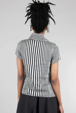 Store Evie Lou Foxford Top, Black/Silver