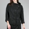 Discount Evie Lou Gallerist Crinkle Jacket, Black