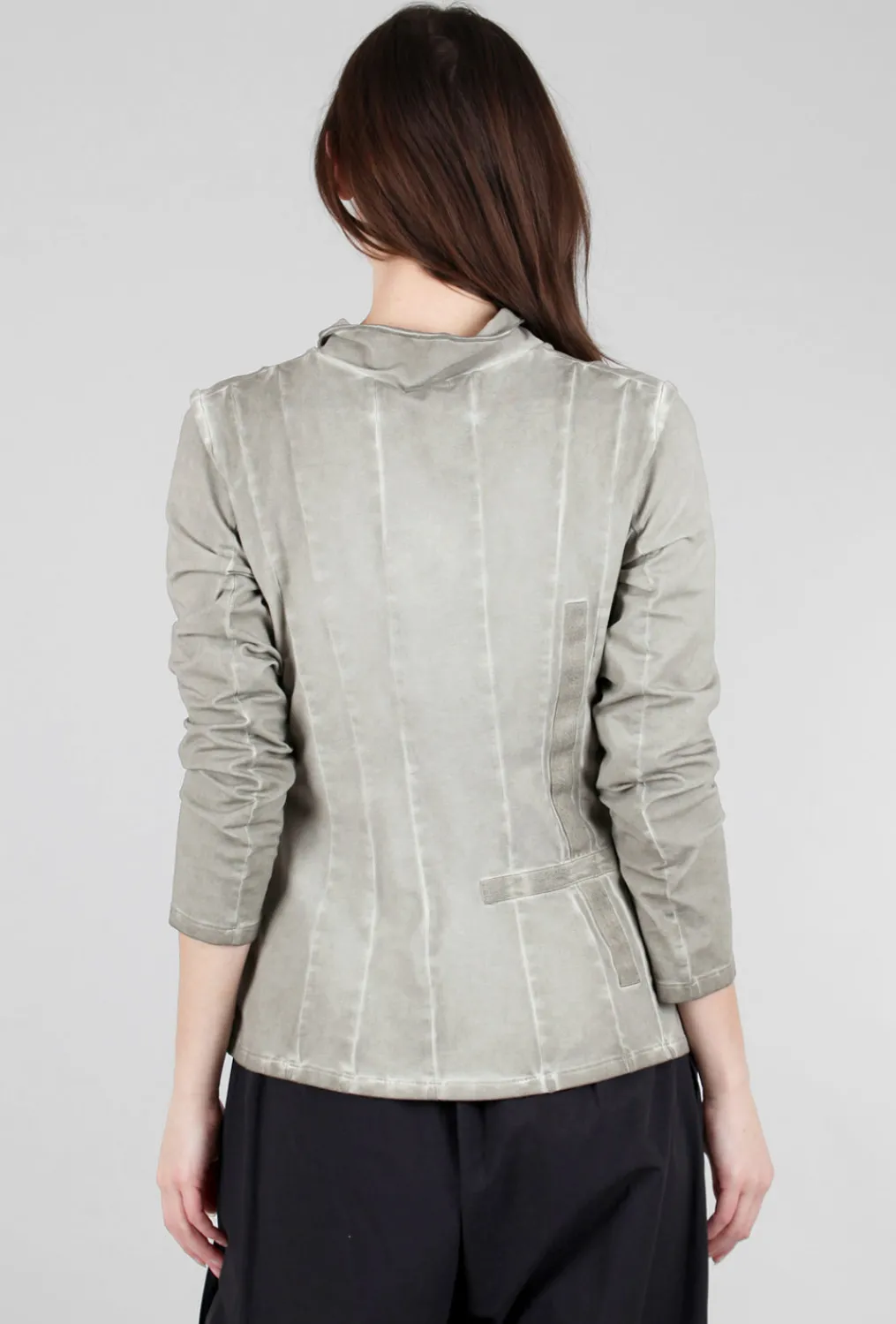 Fashion Evie Lou Garment-Dye Knit Jacket, Taupe