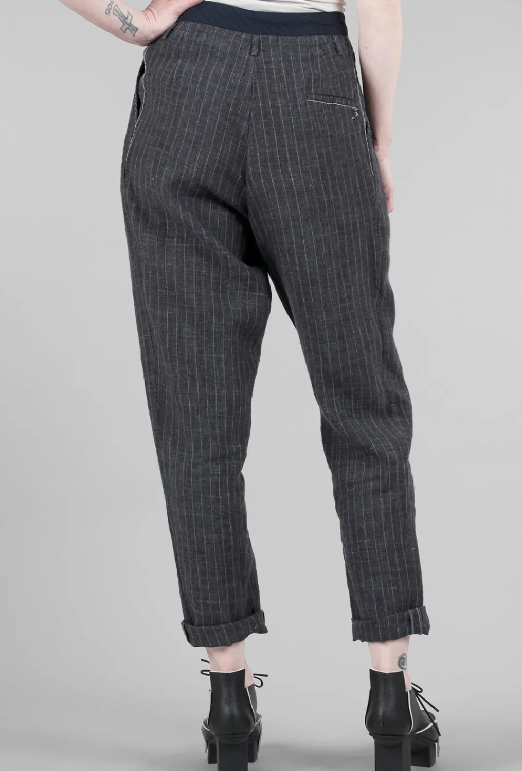 Sale Evie Lou Gentleman Friend Trouser, Gray Wash