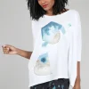 Sale Evie Lou Graphic Diamond Boxy Tee, White