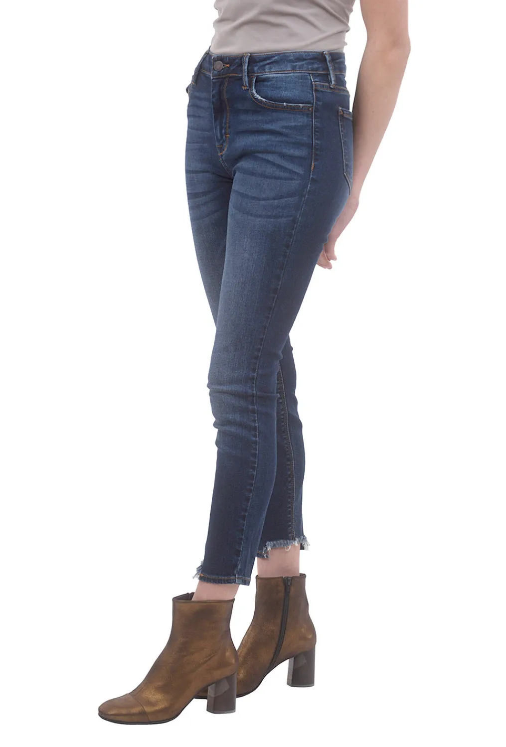 Shop Evie Lou Grinded Whisker Skinny, Dark Blue