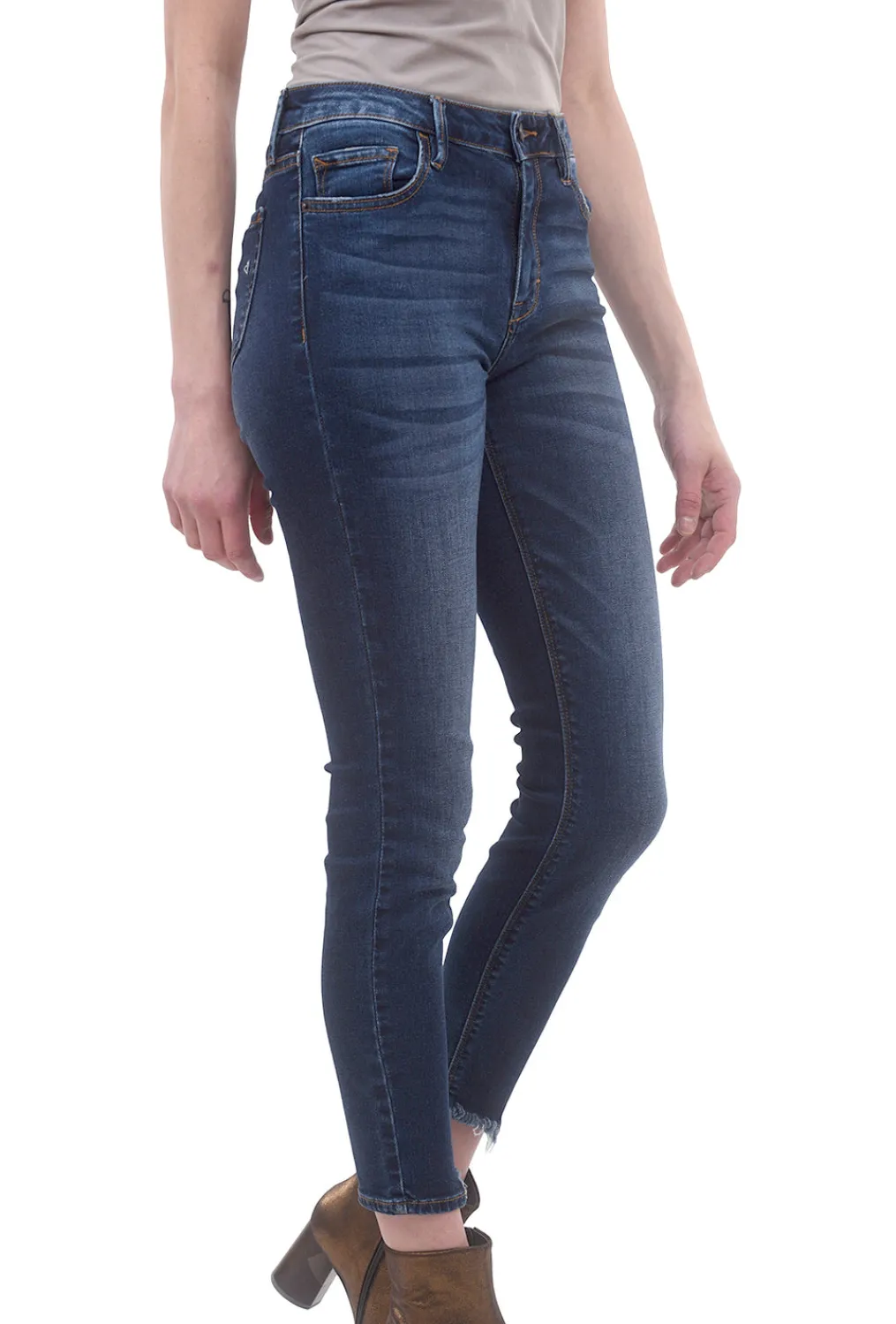 Shop Evie Lou Grinded Whisker Skinny, Dark Blue