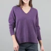 Online Evie Lou Helen Cashmere Pullover, Amethyst