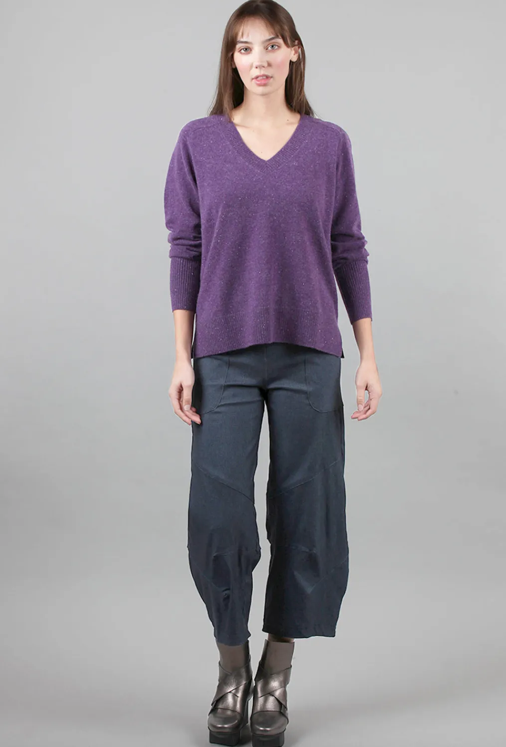 Online Evie Lou Helen Cashmere Pullover, Amethyst