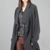 Cheap Evie Lou Holey Cardie, Charcoal