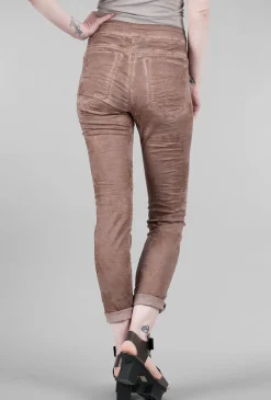 Online Evie Lou Iconic Stretch Jeans, Brown/Metallic