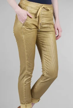 Fashion Evie Lou Iconic Stretch Jeans, Gold Stripe