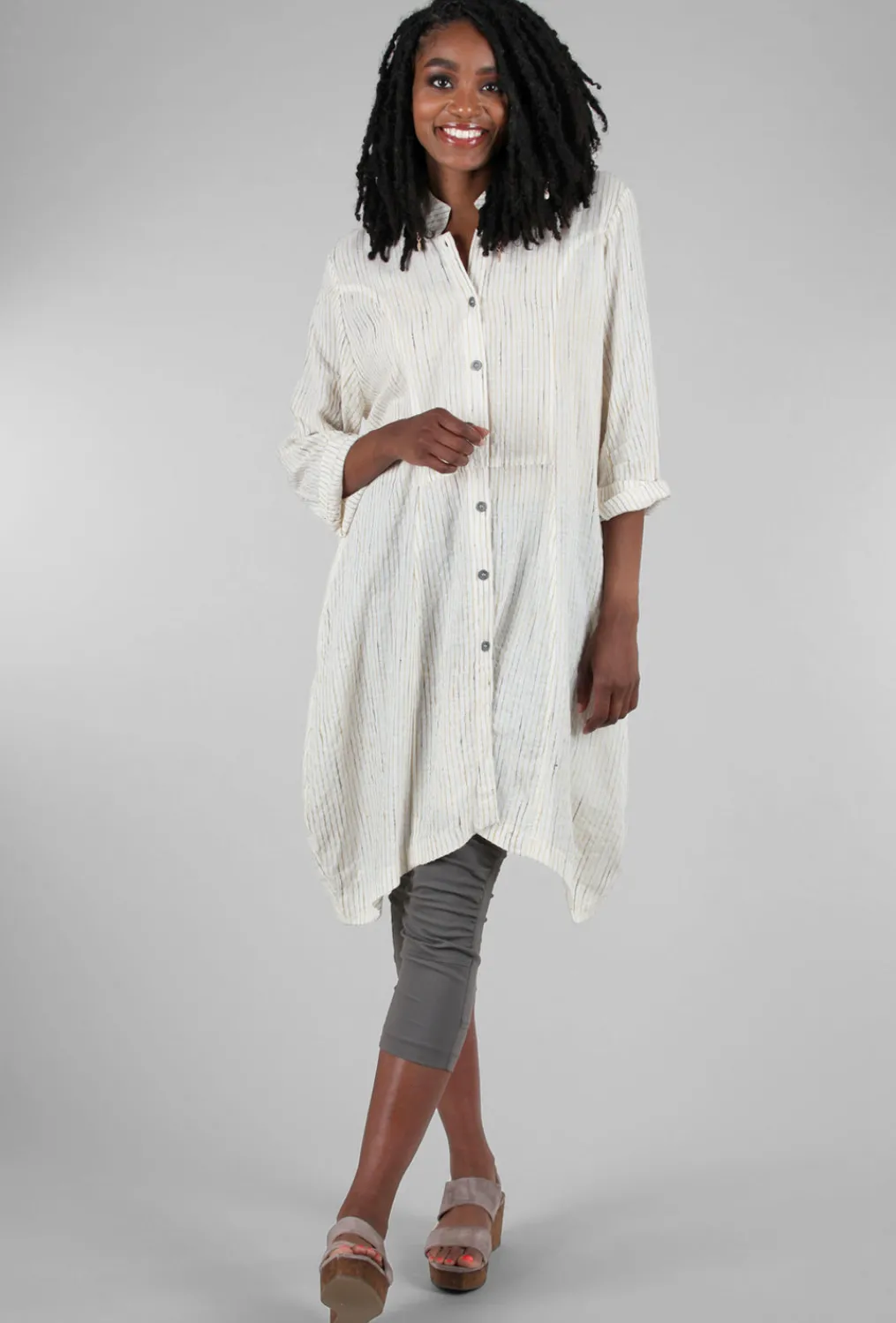 Outlet Evie Lou Imani Shirt Dress, White Shaft