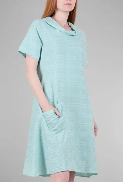 Fashion Evie Lou Jacquard A-Line Dress, Ice