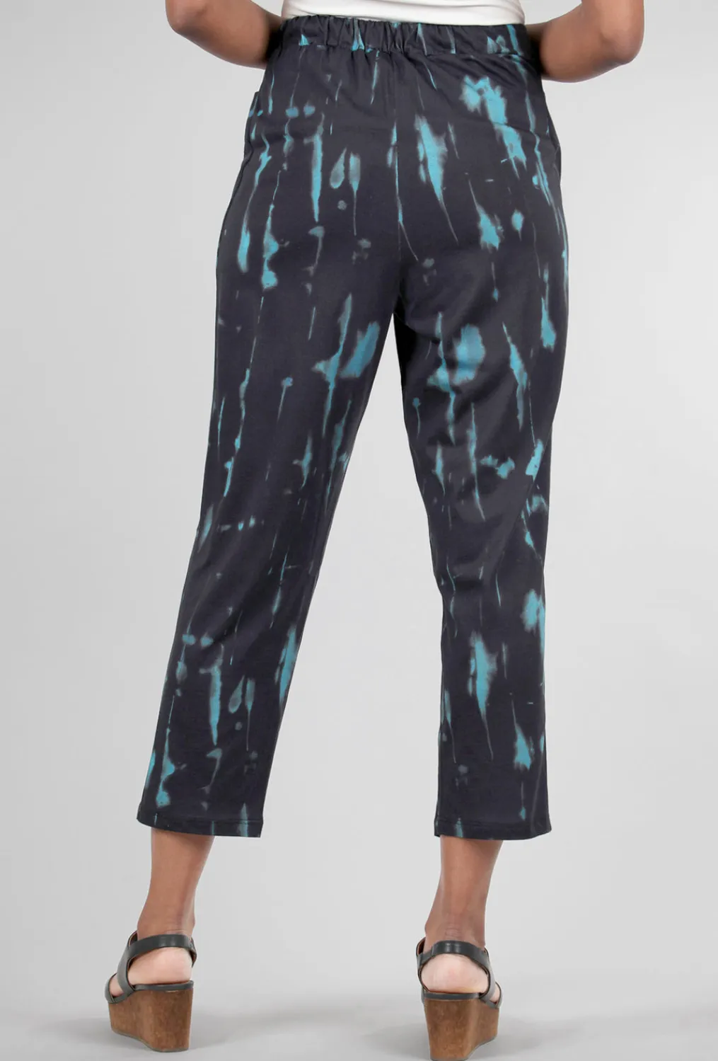 Best Sale Evie Lou Jersey Taper Pocket Pant, Storm
