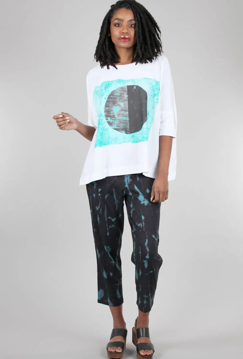 Best Sale Evie Lou Jersey Taper Pocket Pant, Storm