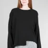 Discount Evie Lou Jon Sweater, Black