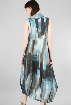 New Evie Lou Kaiga Dress, Blue Multi