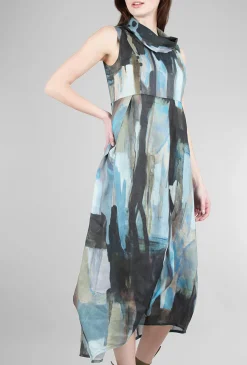 New Evie Lou Kaiga Dress, Blue Multi