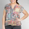 Best Evie Lou Kaleida Paise Blouse, Blue Multi