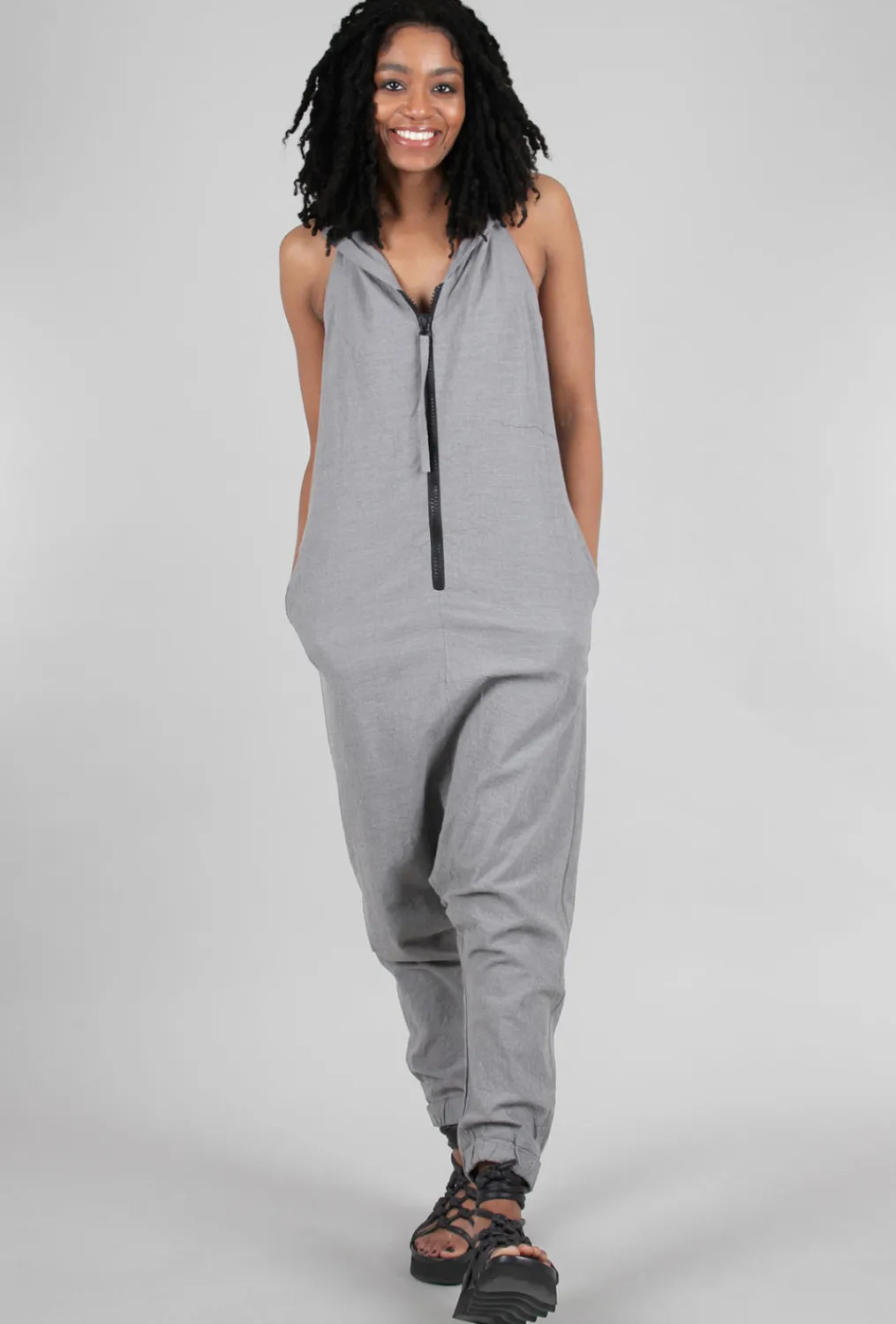 Best Evie Lou Karro Jumpsuit, Stone Gray