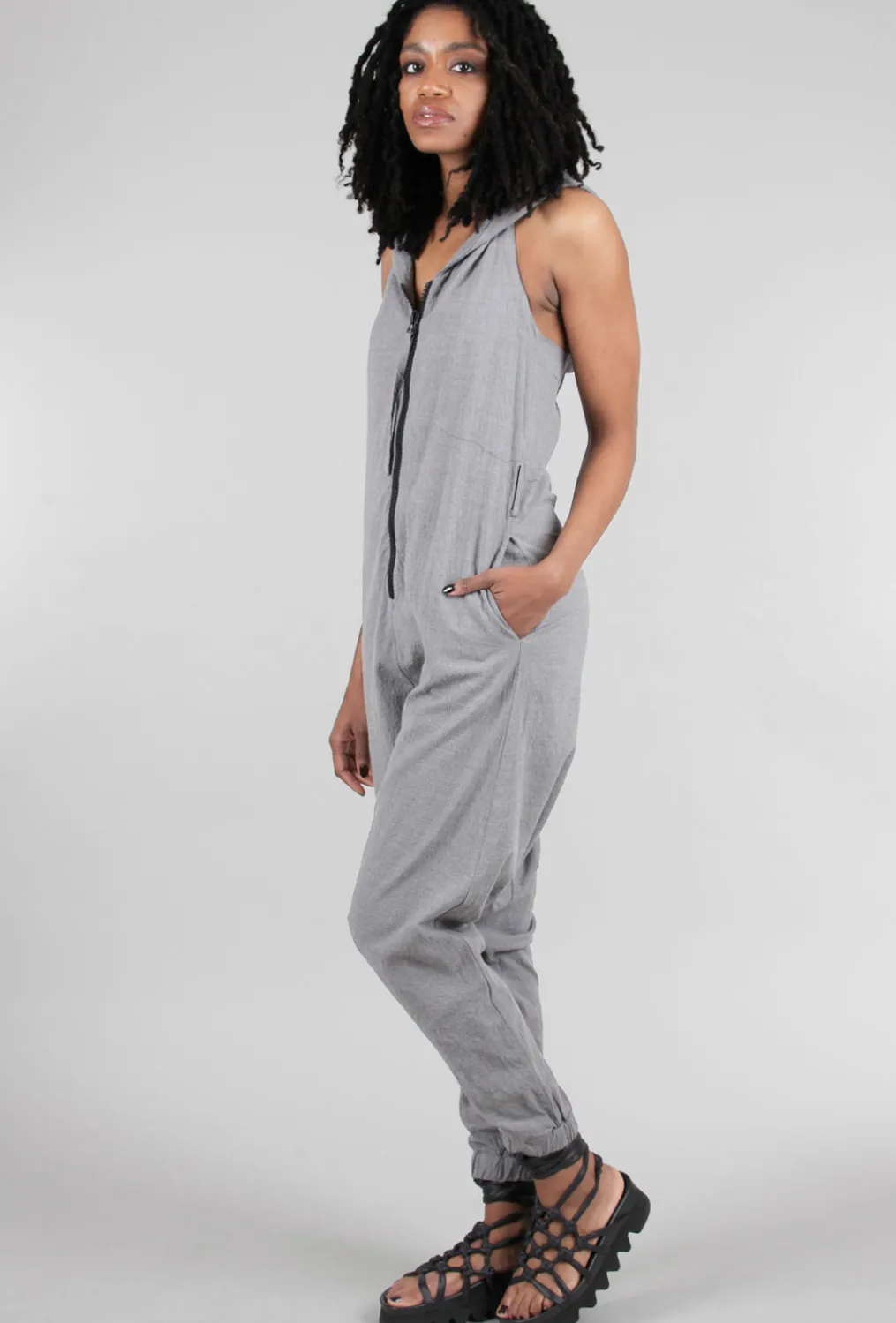 Best Evie Lou Karro Jumpsuit, Stone Gray