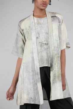 Online Evie Lou Kmo Duster, Pink/Stone
