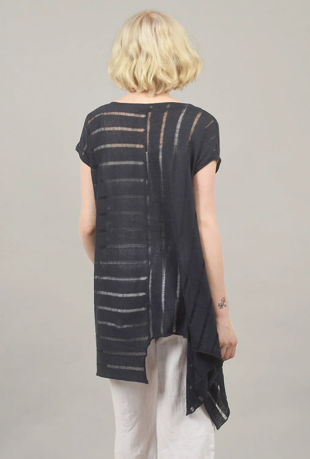 Best Evie Lou Ladder-Stitch Cardie, Navy
