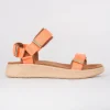 Best Evie Lou Line Textile Sandal, Tiger Orange