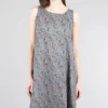 Discount Evie Lou Linen Floral Tank Dress, Cobblestone Gray