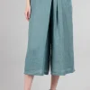 Cheap Evie Lou Linen Kathy Pant, Salvia