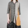 Online Evie Lou Linen Mix Shirt Dress, Rust Multi