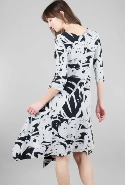 Discount Evie Lou Lita Dress, Melrose Gris Print