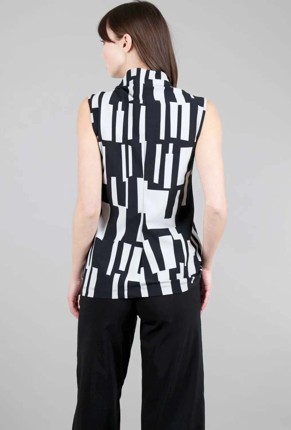 Discount Evie Lou Liza Top, Beatnik Gris Print