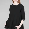 Cheap Evie Lou Long Angel Tee, Black
