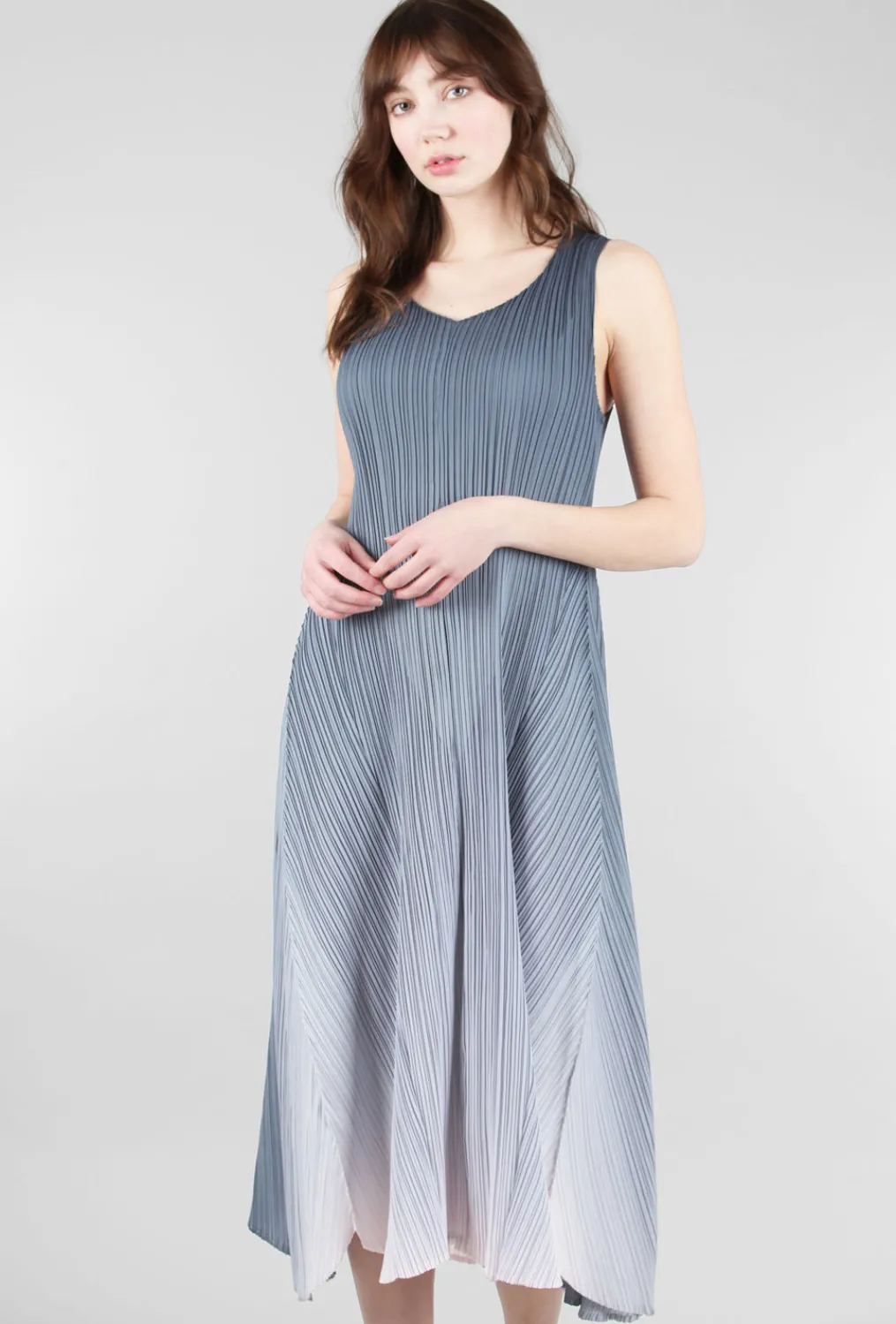 Store Evie Lou Long Estrella Dress, Charcoal Fade