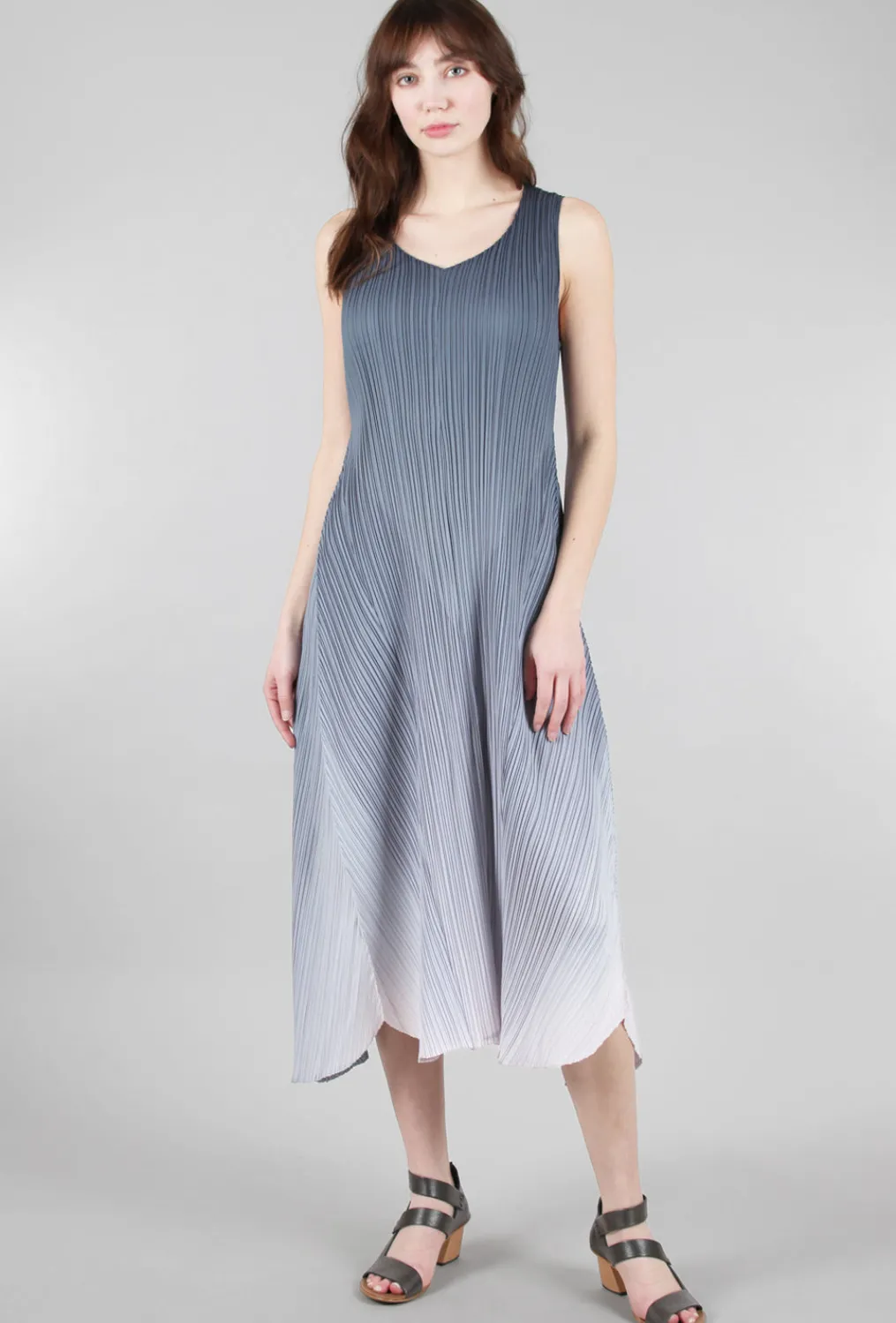 Store Evie Lou Long Estrella Dress, Charcoal Fade