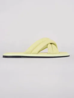 Best Evie Lou Lotta Cross Mule Sandal, Butter