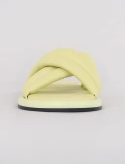 Best Evie Lou Lotta Cross Mule Sandal, Butter