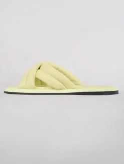 Best Evie Lou Lotta Cross Mule Sandal, Butter
