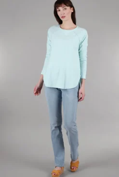 Online Evie Lou L/S Ruched Back Tee, Mente