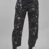 Sale Evie Lou Lucia Hand-Painted Pins Pant, Black