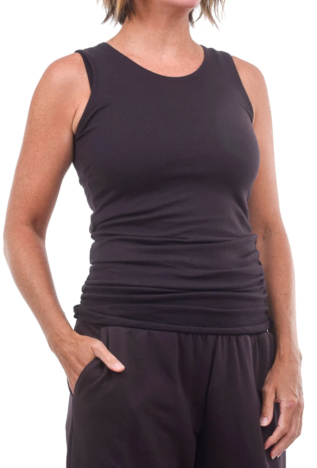 Online Evie Lou Luxury Tank Top, Raisin