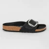 Hot Evie Lou Madrid Big Buckle, Black Leather