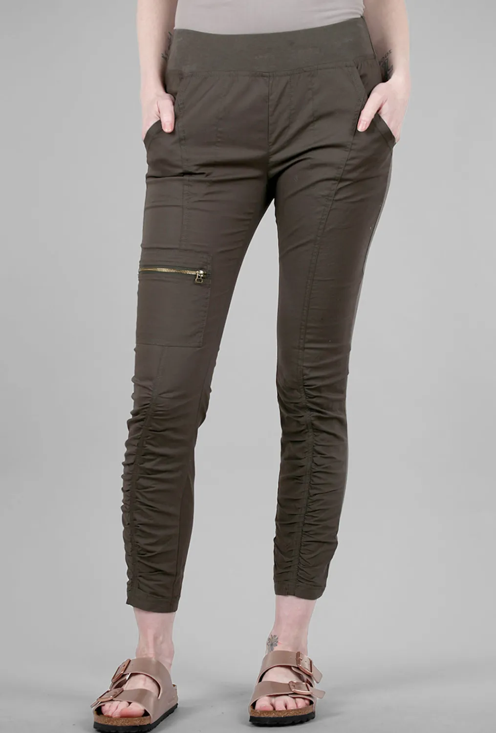 Clearance Evie Lou Malanda Pant, Olive