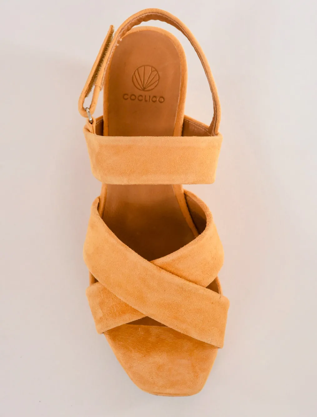 Cheap Evie Lou Maline Cork Wedge, Saffron